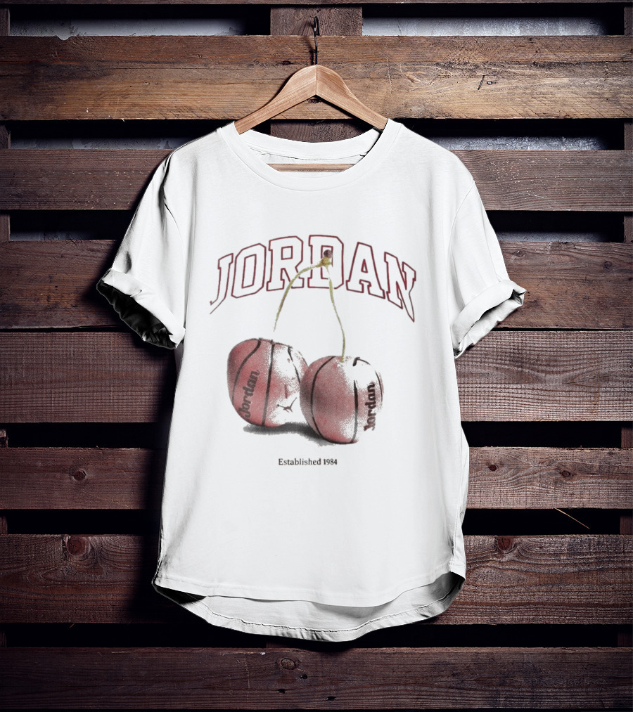 Jordan Established 1984 Basketball Cherries T-Shirt