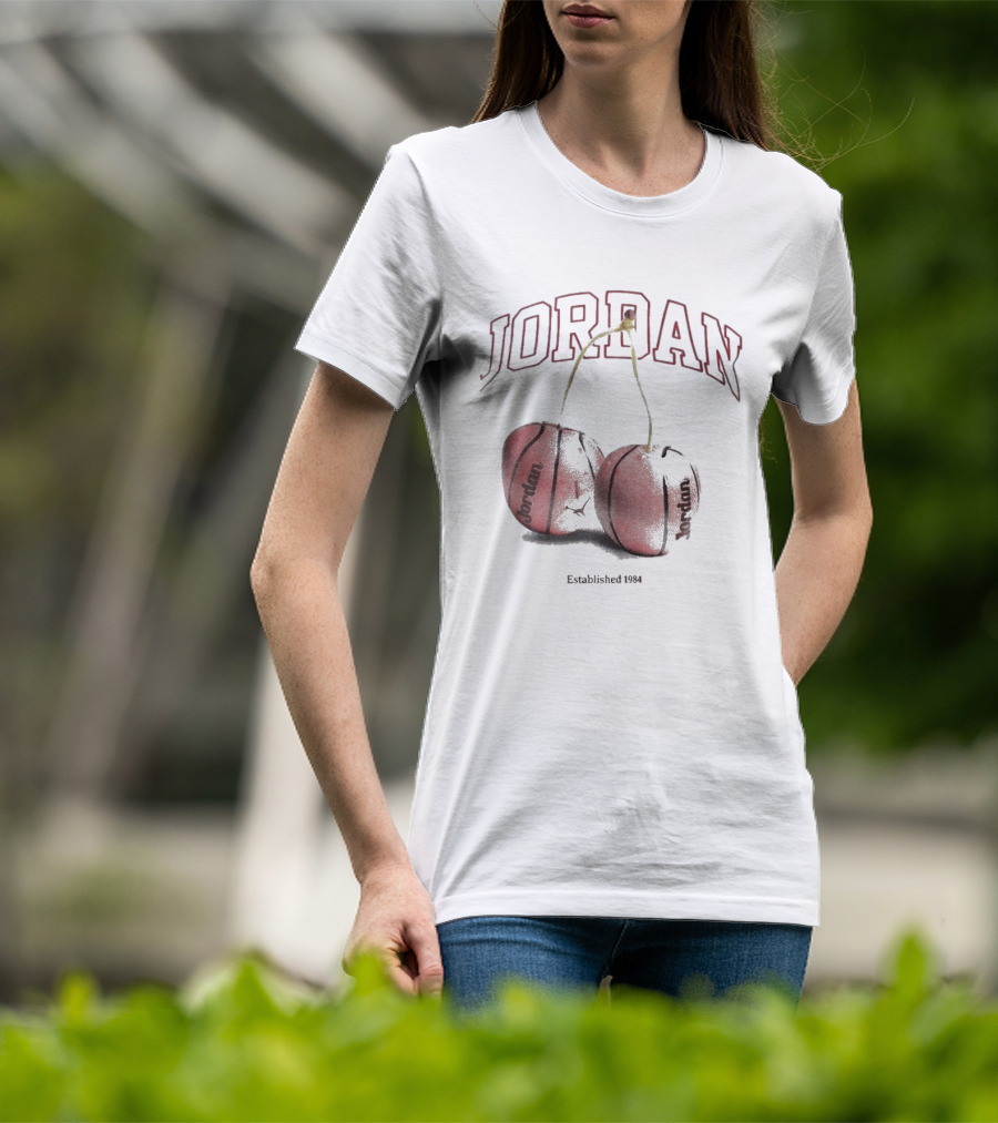 Jordan Established 1984 Basketball Cherries T-Shirt