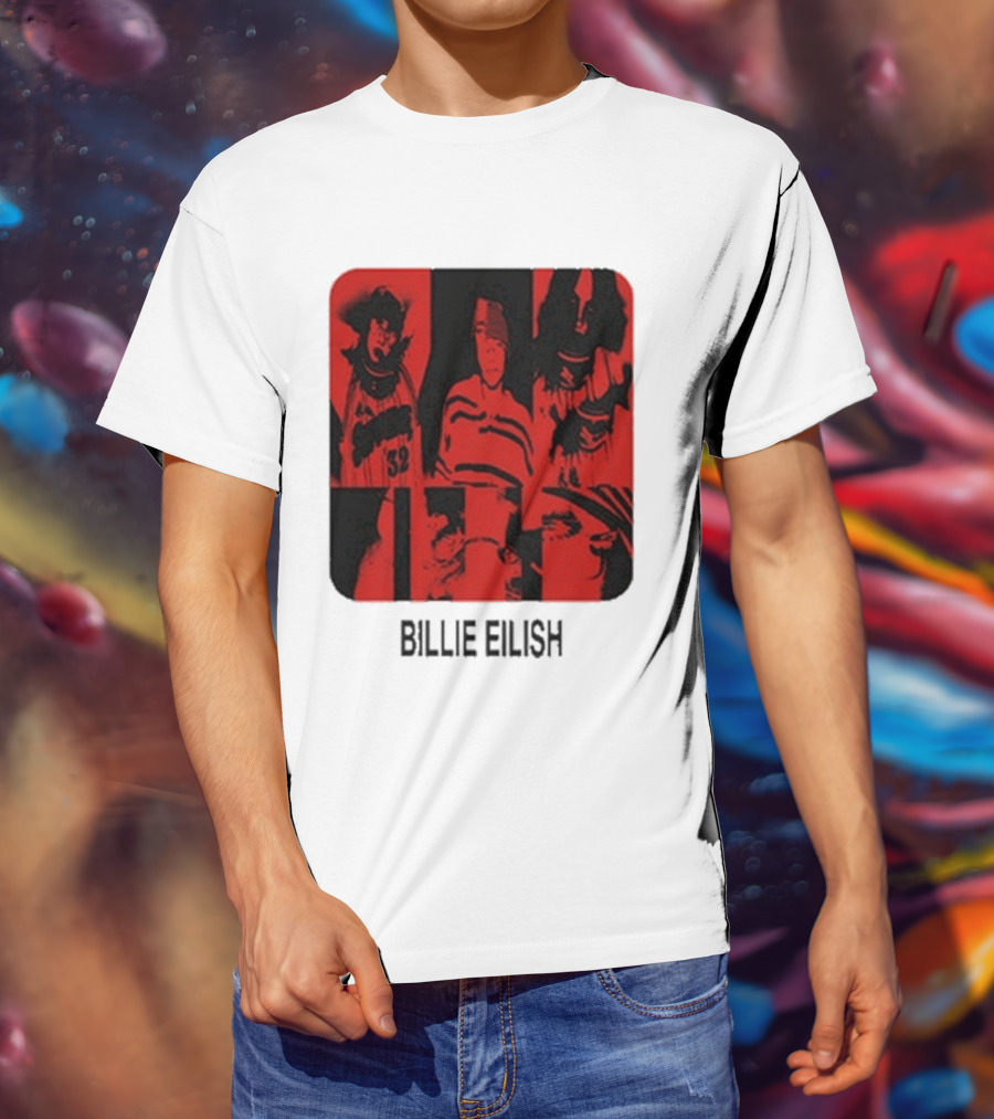 Billie Eilish Thermal Be Collage Photo T-Shirt