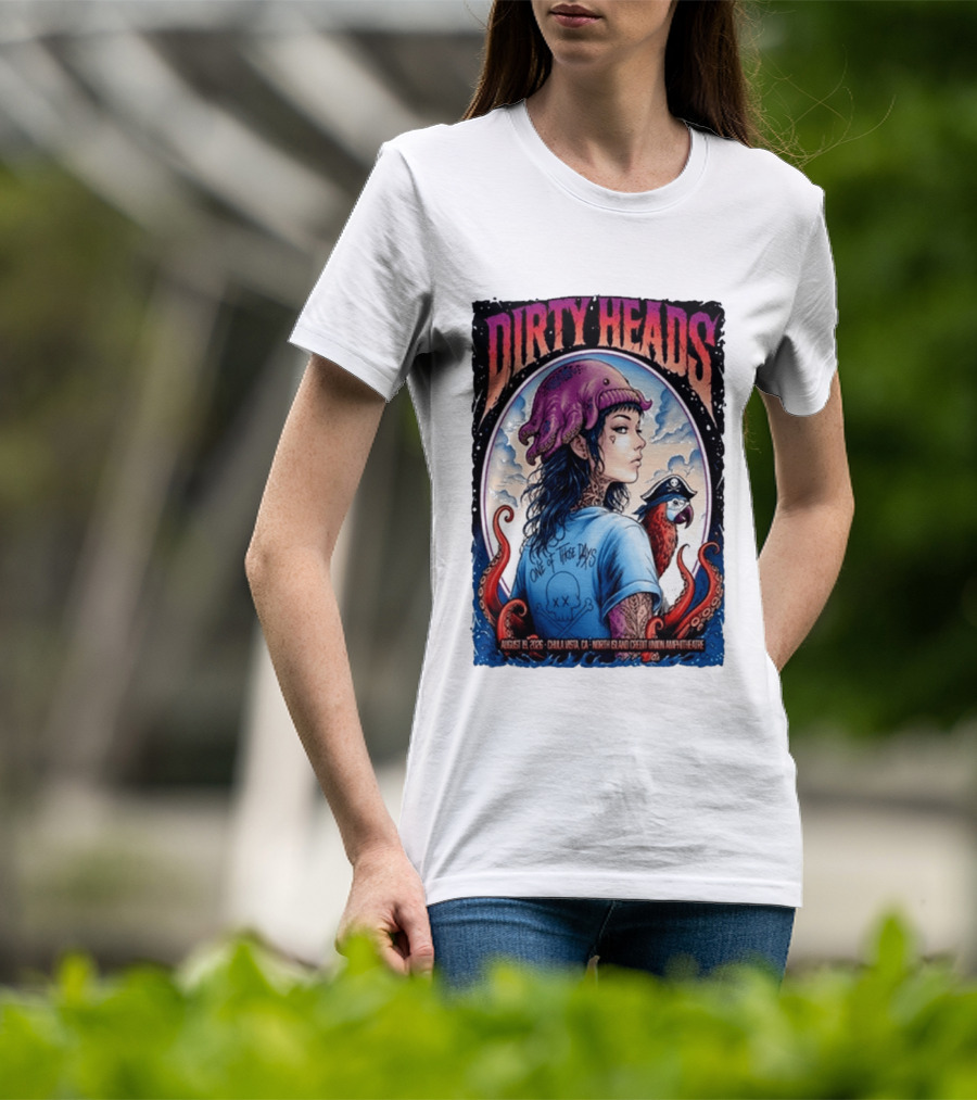 Dirty Heads One Of Those Days Pirate Octopus North Island Credit Union Amphitheatre Chula Vista CA Aug 19 2026 T-Shirt