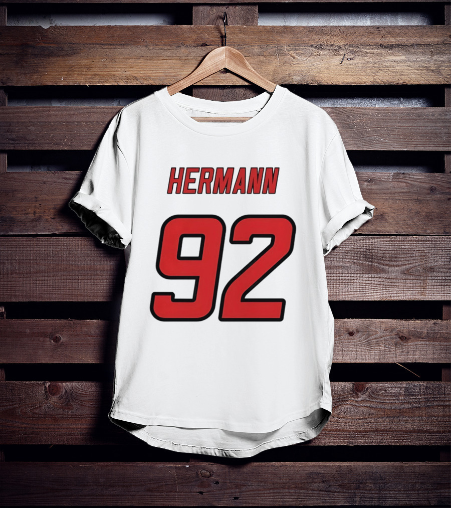 Hermann 92 Red Lettering Athletic Jersey T-Shirt