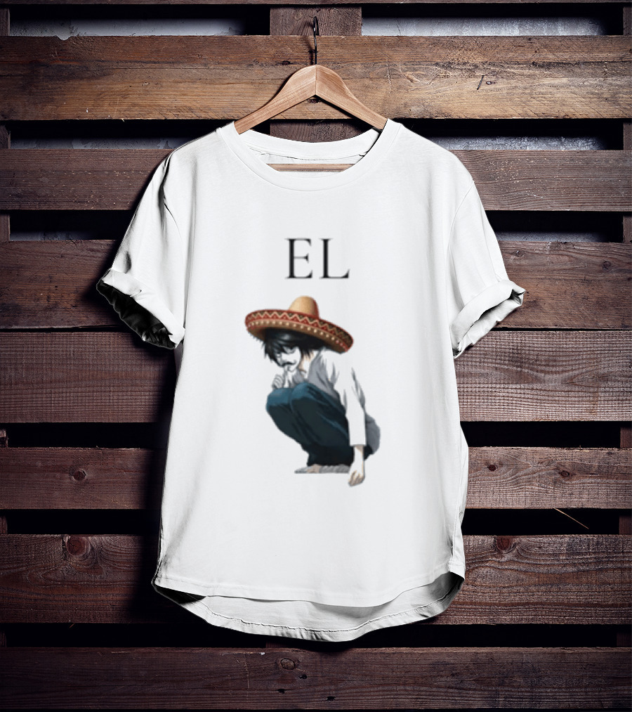 El L Death Note Mariachi Sombrero T-Shirt