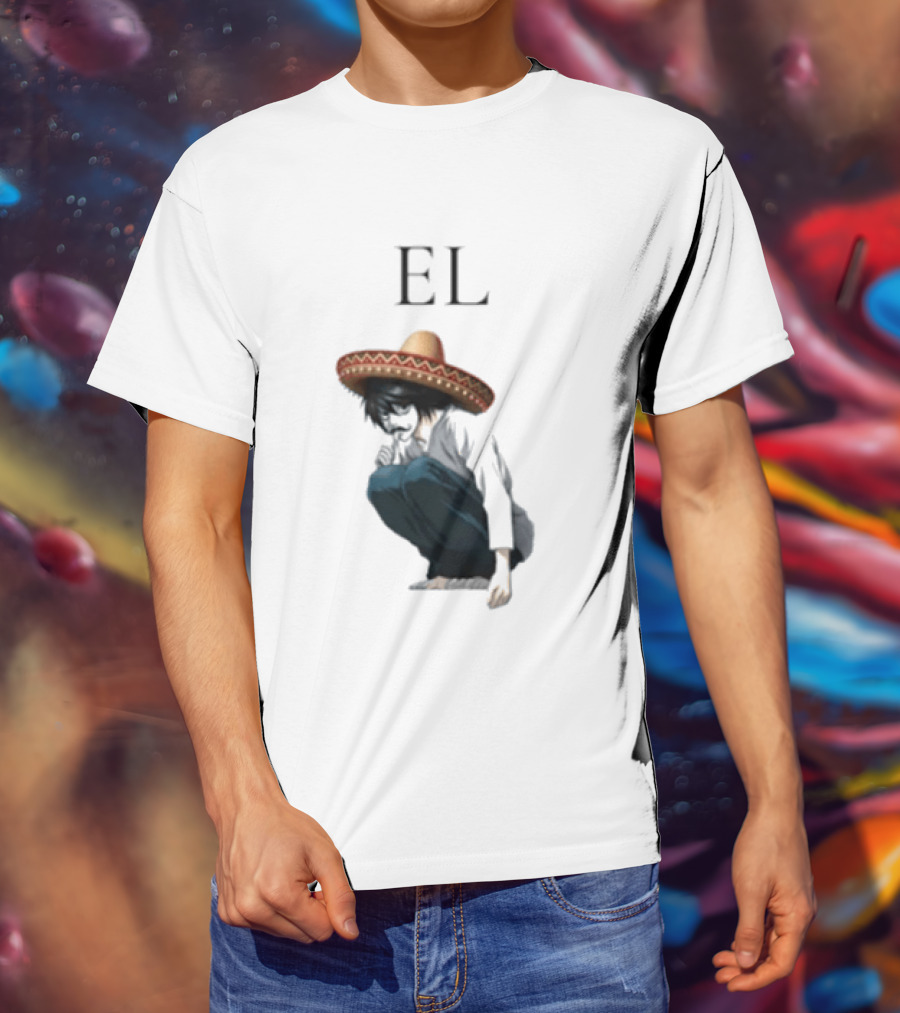 El L Death Note Mariachi Sombrero T-Shirt