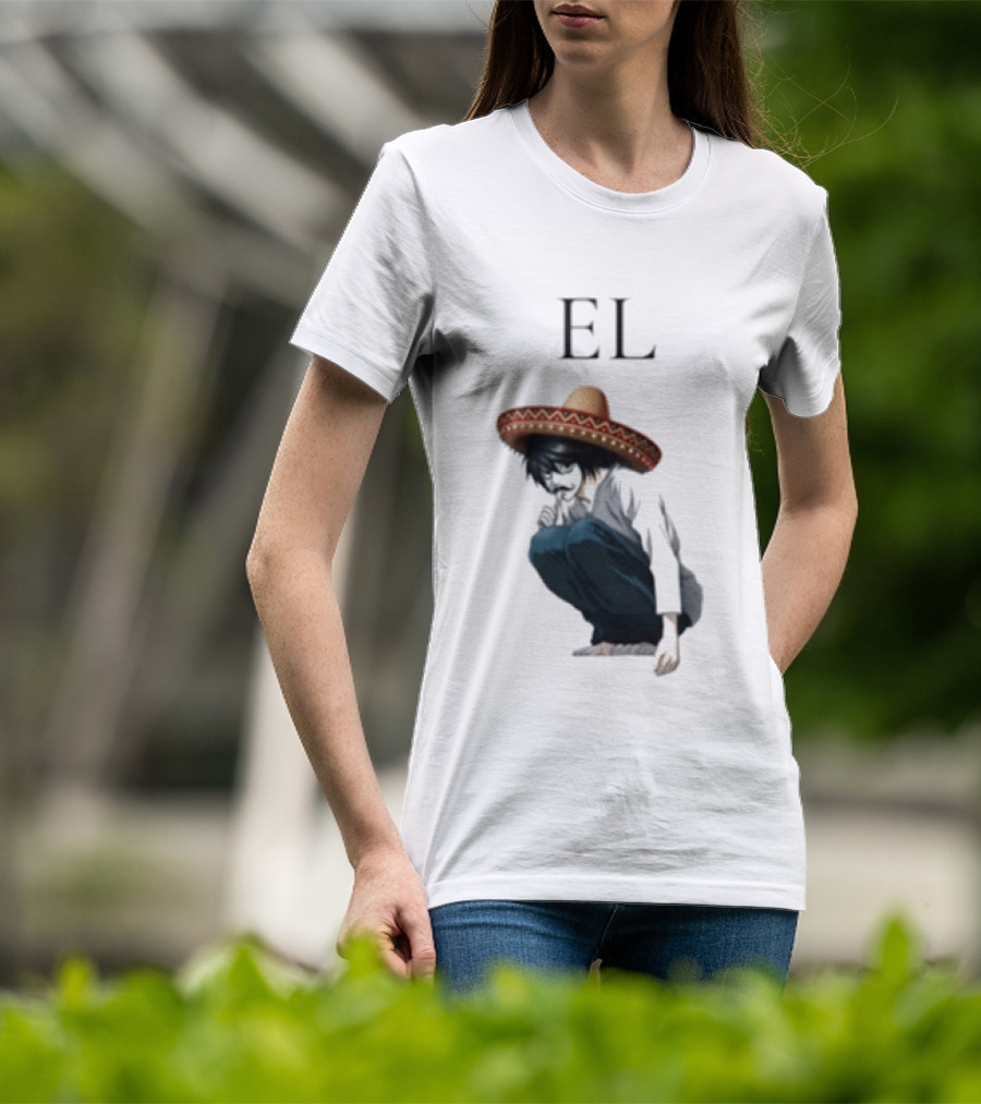 El L Death Note Mariachi Sombrero T-Shirt