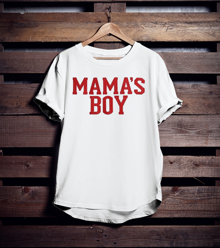 Mama's Boy Red Varsity T-Shirt