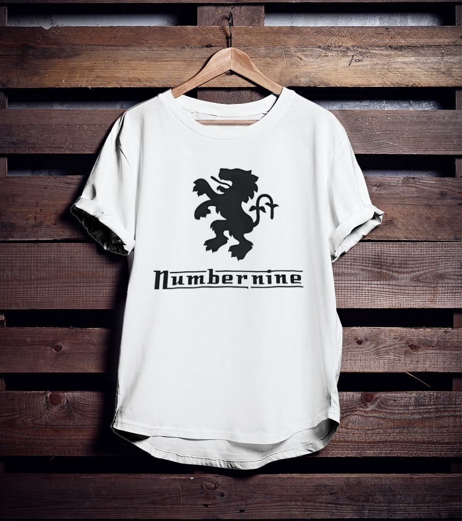 Numbernine Black Heraldic Lion T-Shirt