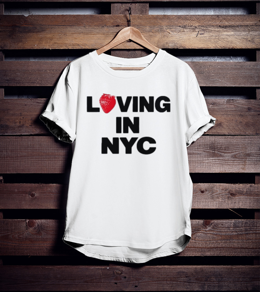 Olivia Dean Loving In NYC Tour 2026 Strawberry Heart Edition T-Shirt