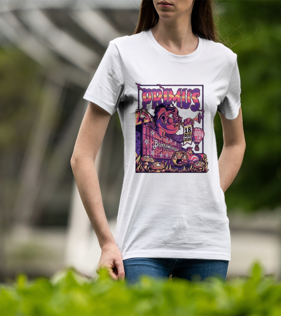 Barrowland Ballroom Primus Concert August 18 2026 Glasgow UK Animated Music Event T-Shirt