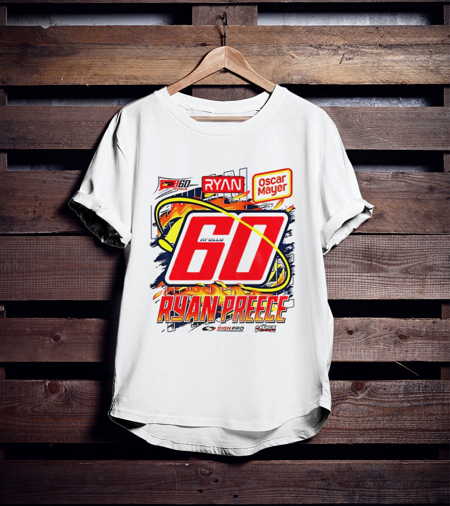 Ryan Preece NASCAR 60 Oscar Mayer Racing Sport McWills T-Shirt