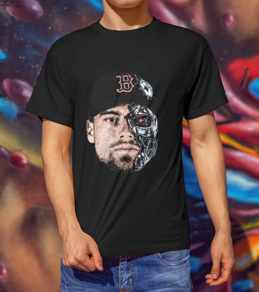 Caleb Durbin Terminator Face Boston Cap Robo Fusion T-Shirt