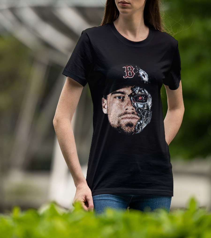 Caleb Durbin Terminator Face Boston Cap Robo Fusion T-Shirt