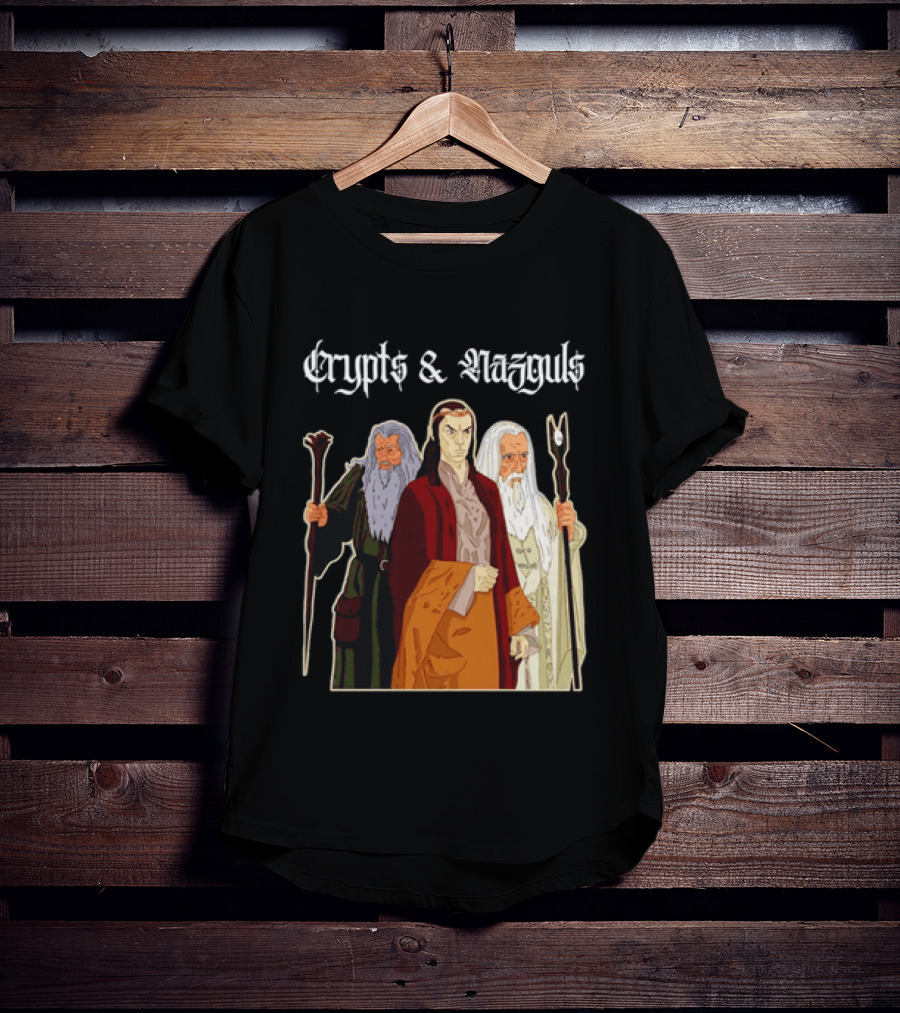 Crypts & Nazguls Dark Wizards Fantasy T-Shirt