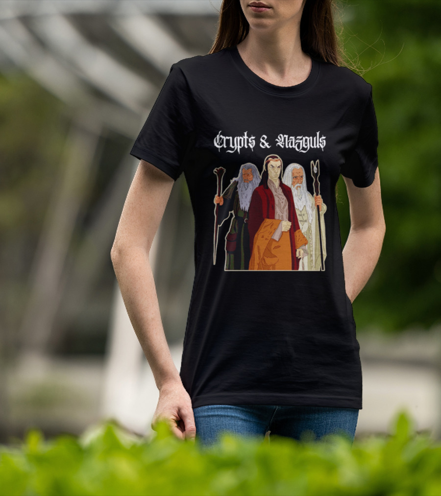 Crypts & Nazguls Dark Wizards Fantasy T-Shirt