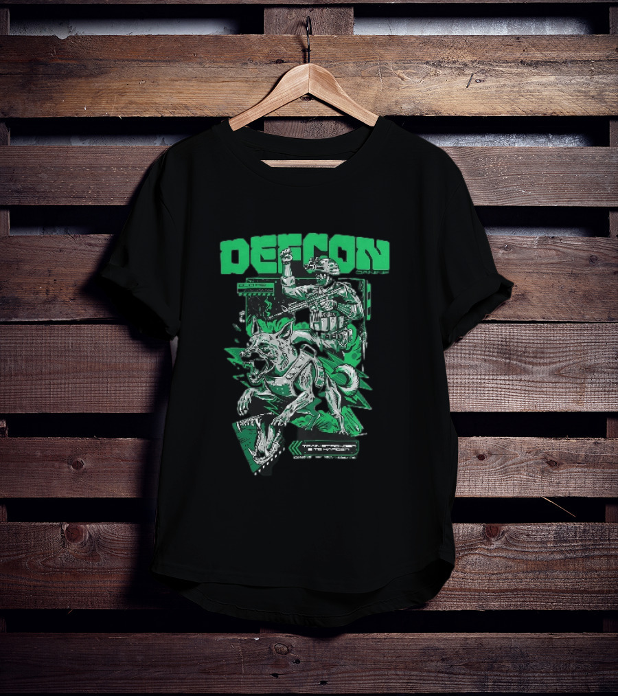 Defcon Tactical K9 Train Stronger Bite Harder Dog Soldier Night Vision T-Shirt