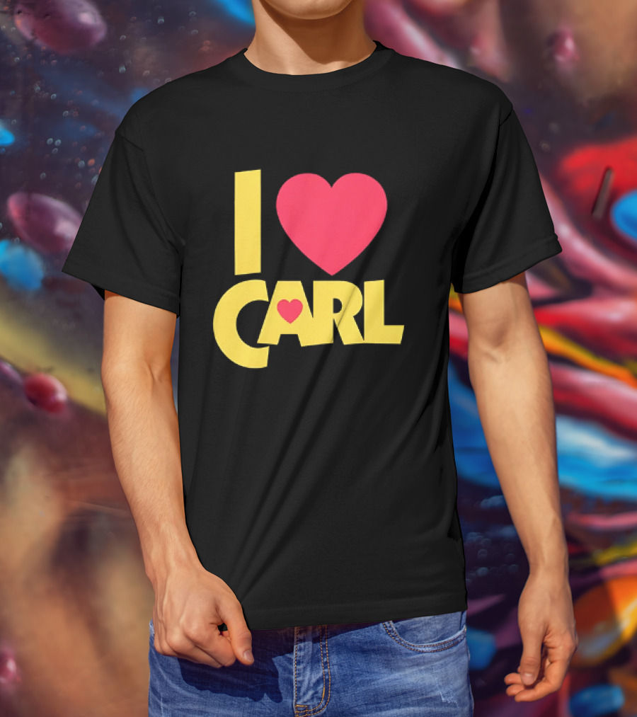 I Love Carl Heart Dungeon Crawler T-Shirt