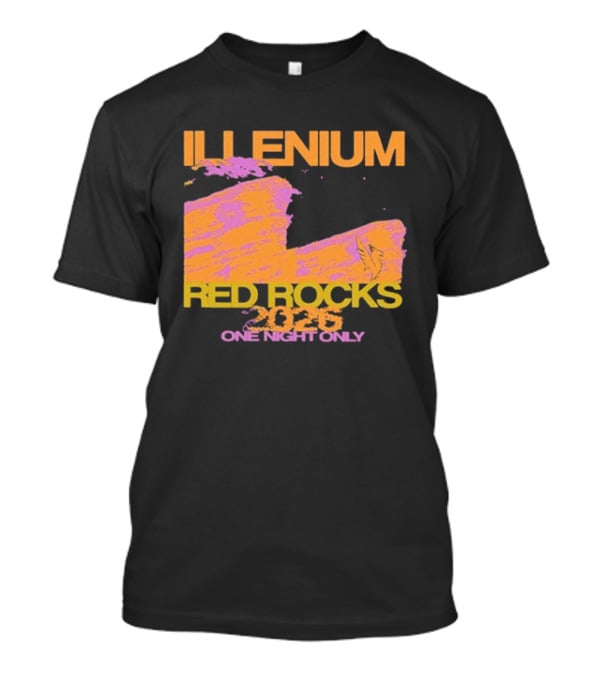 ILLENIUM Red Rocks 2026 One Night Only Event August 19 T-Shirt