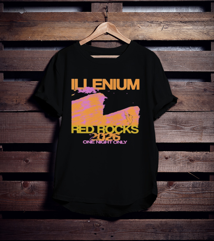 ILLENIUM Red Rocks 2026 One Night Only Event August 19 T-Shirt