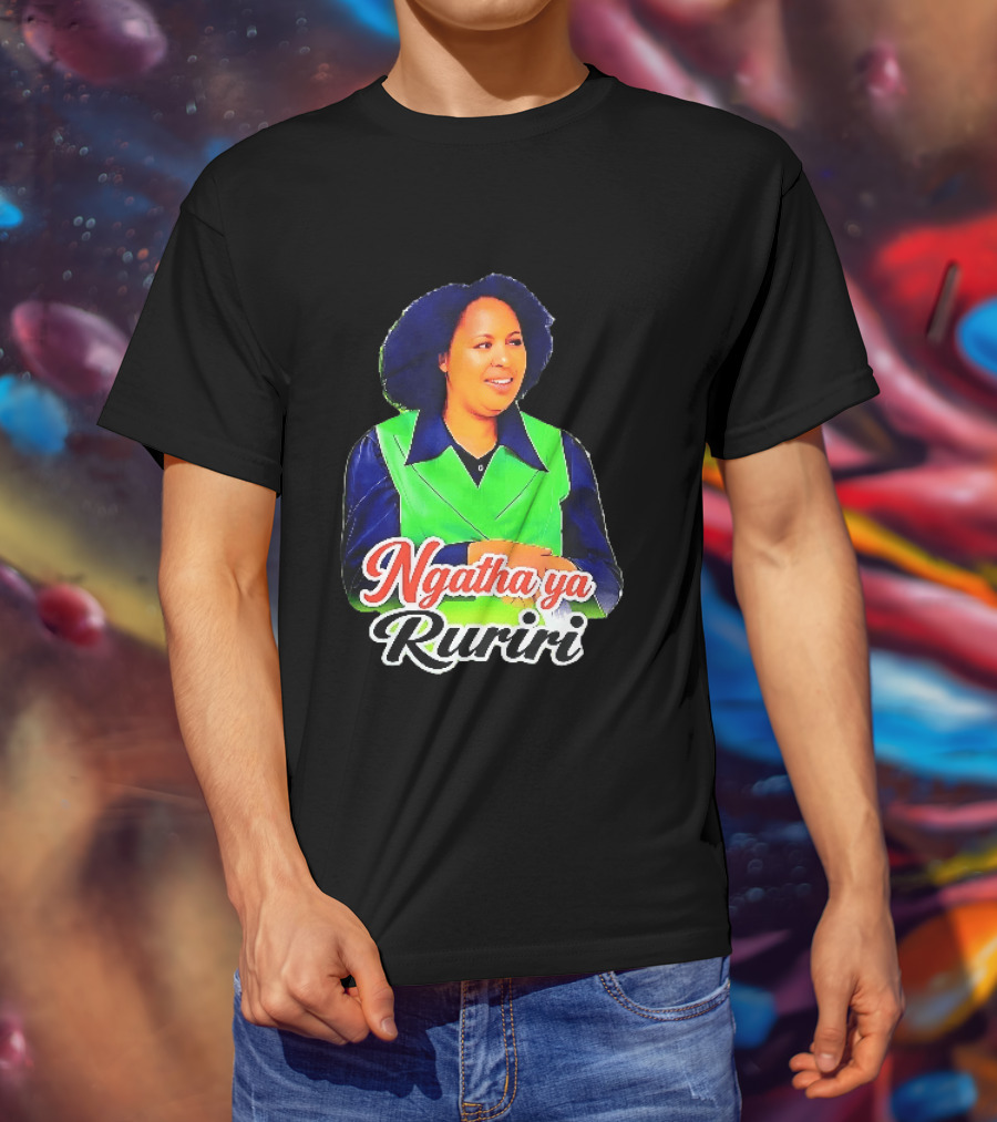 Ngatha Ya Ruriri Afro Woman In Green And Blue Outfit T-Shirt