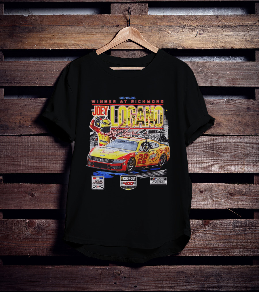 Joey Logano Winner At Richmond 2026 Team Penske Cookout 400 NASCAR Cup Series T-Shirt