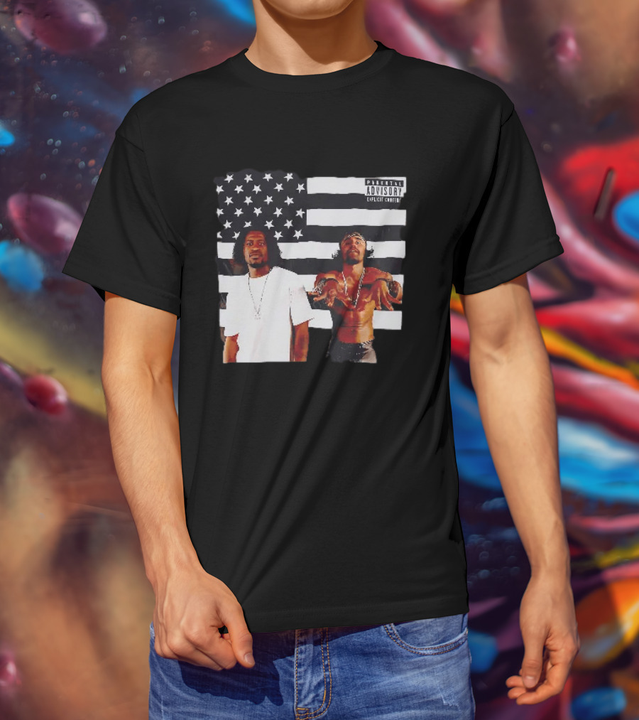 OutKirk Kirk X Floyd American Flag Explicit Content T-Shirt