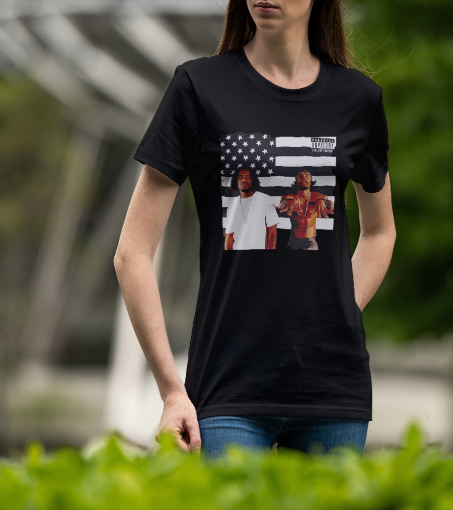 OutKirk Kirk X Floyd American Flag Explicit Content T-Shirt