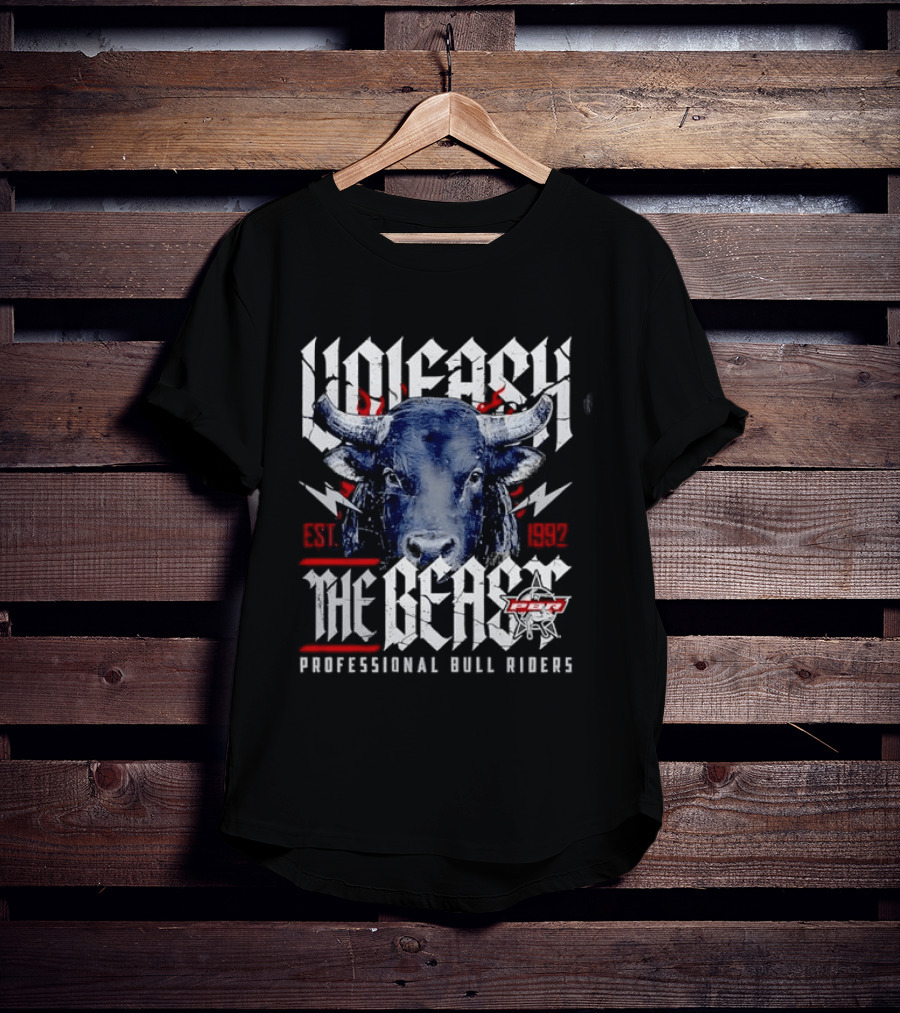 Unleash The Beast PBR Professional Bull Riders Extreme Sports T-Shirt