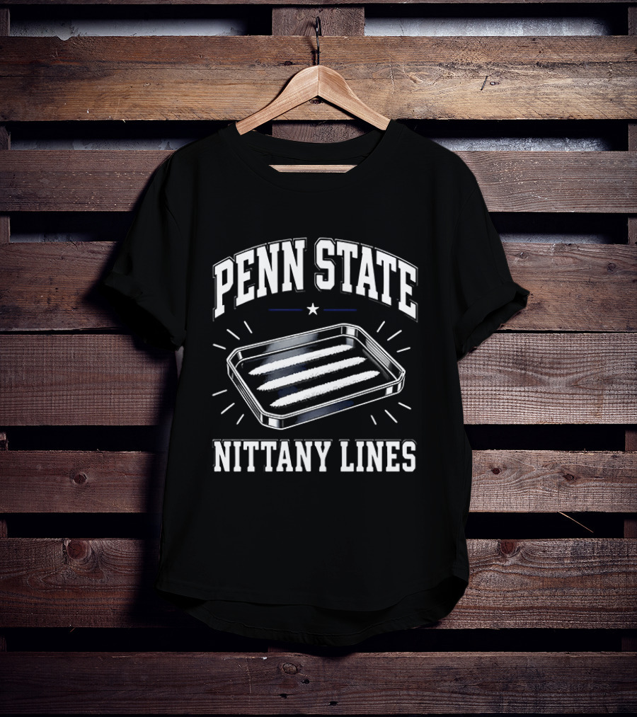 Penn State Nittany Lines Humor Cocaine Tray Jokes T-Shirt