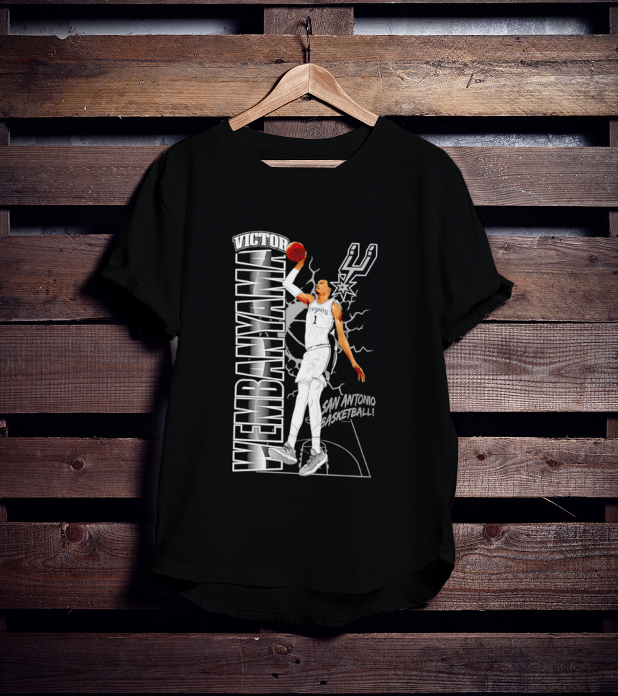 San Antonio Spurs Victor Wembanyama Basketball T-Shirt