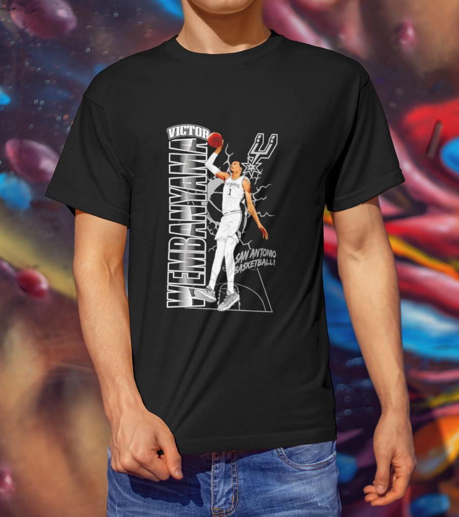 San Antonio Spurs Victor Wembanyama Basketball T-Shirt