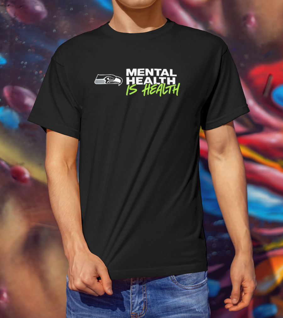 Seattle Seahawks Mental Health Is Health Bird Head T-Shirt