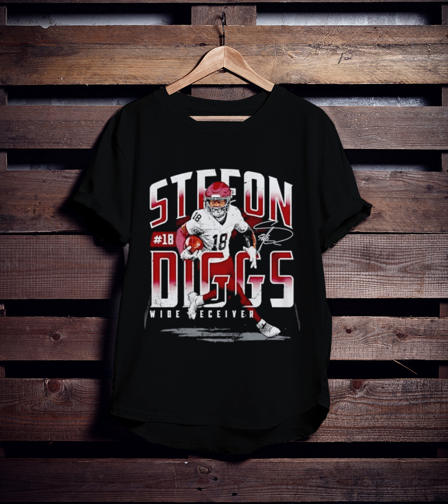 Stefon Diggs #14 Wide Receiver Football Player T-Shirt