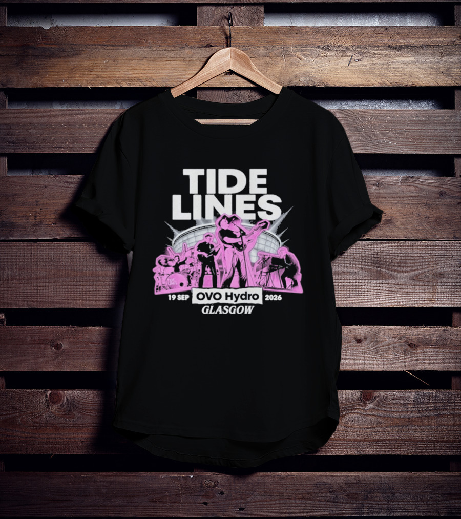 Tide Lines Live OVO Hydro September 19 2026 Glasgow Event T-Shirt