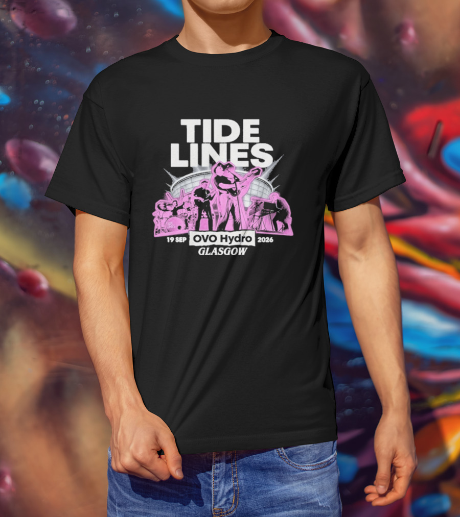 Tide Lines Live OVO Hydro September 19 2026 Glasgow Event T-Shirt