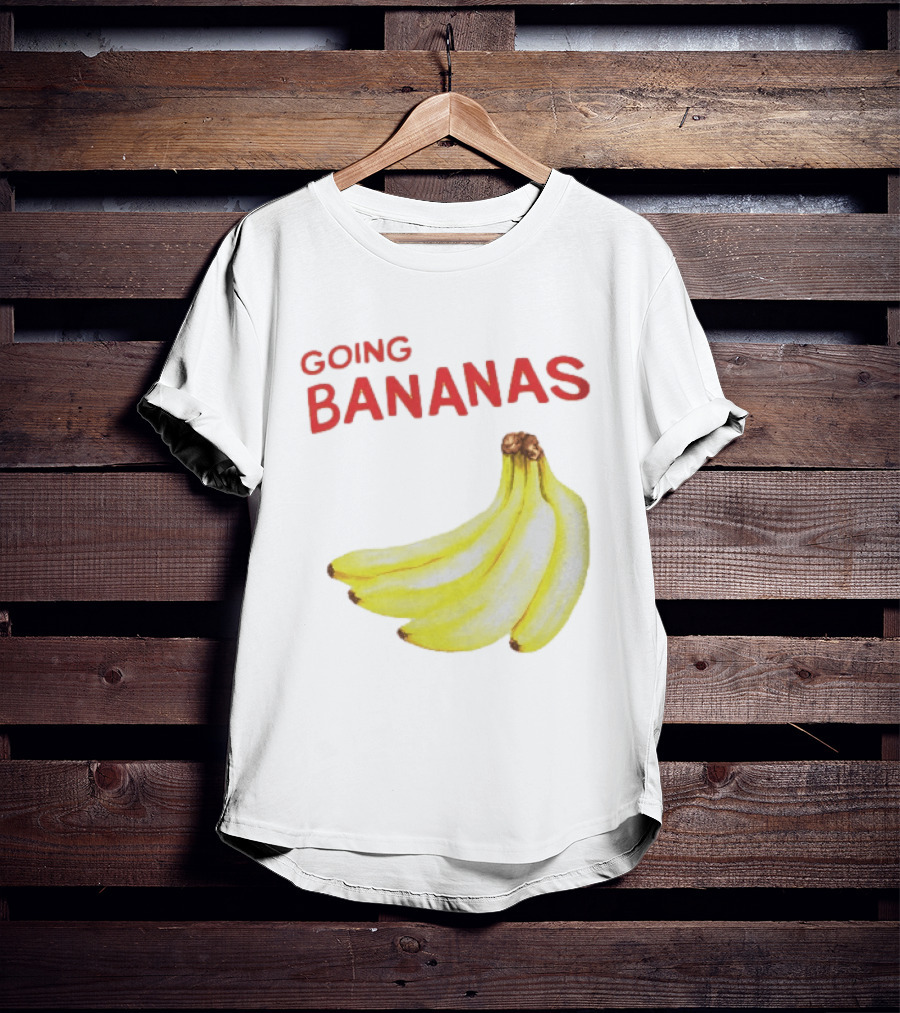 Going Bananas Funny Yellow Fruit Pun T-Shirt