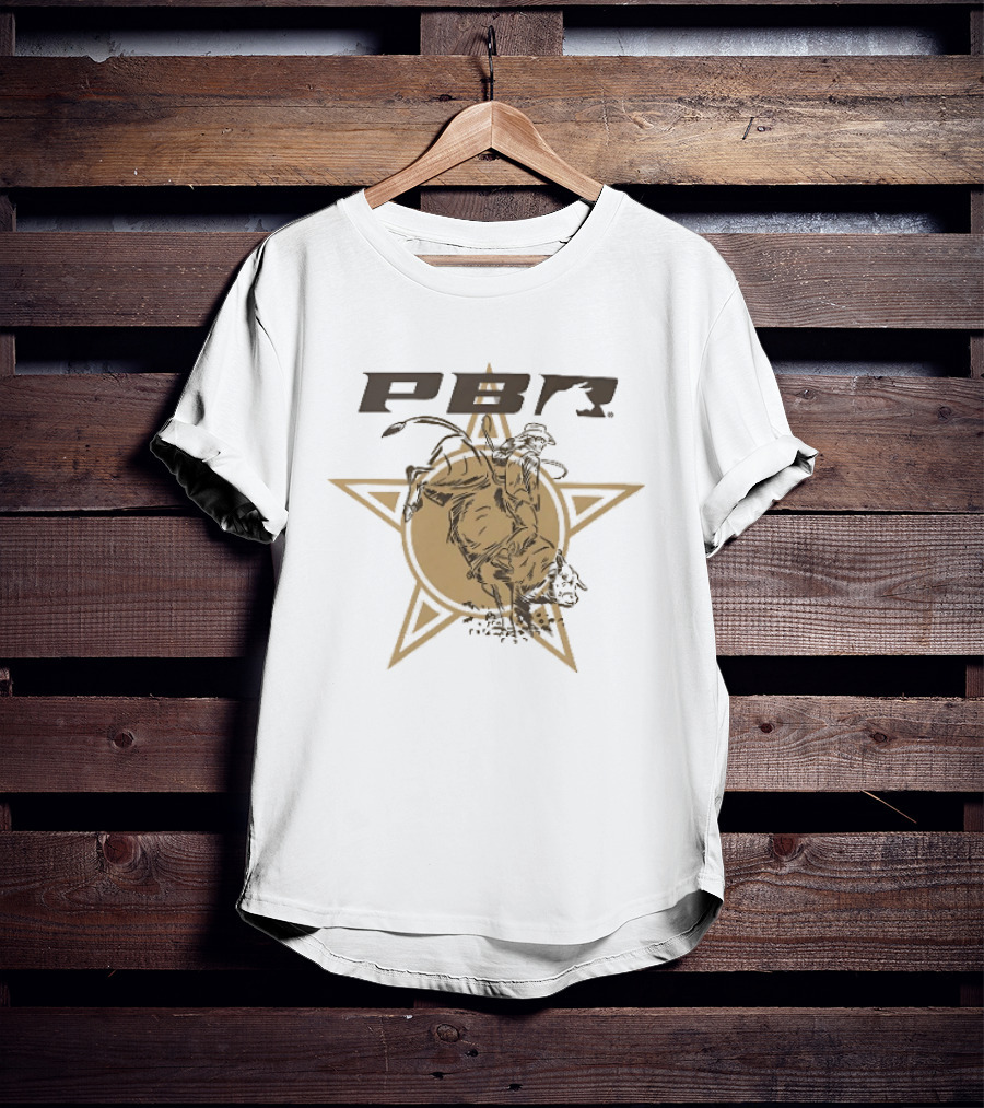 PBR Bull Riding Star Stylized Bull Rider T-Shirt