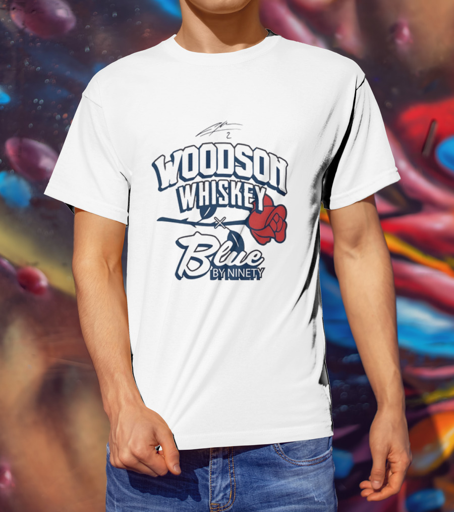 Woodson Whiskey Blue By Ninety Red Rose Collaboration T-Shirt