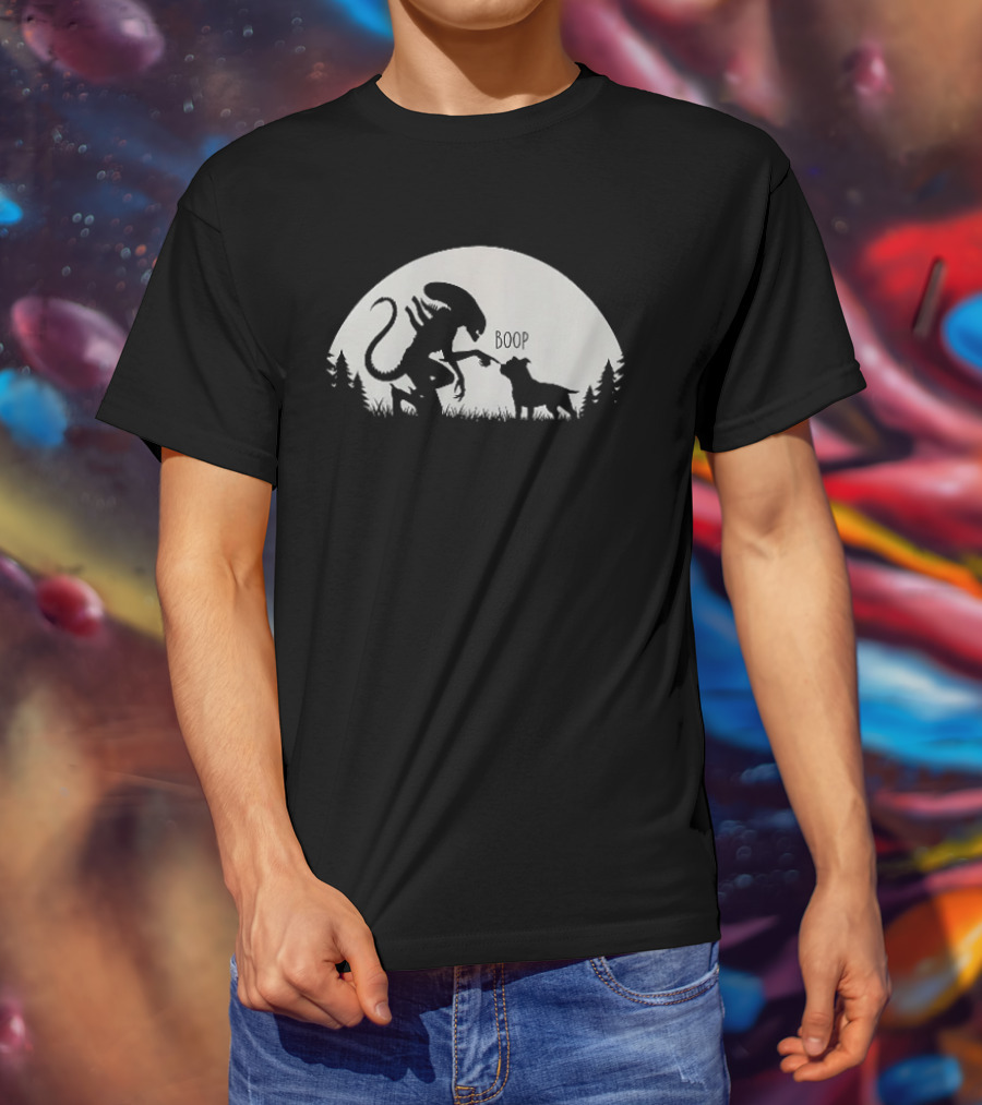 Boop Alien And Dog Forest T-Shirt