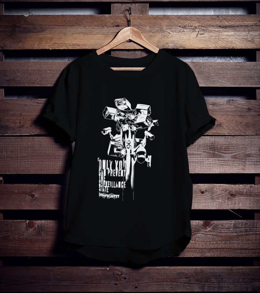 CCTV Security Camera Dystopian Only You Can Prevent The Surveillance State Flock T-Shirt