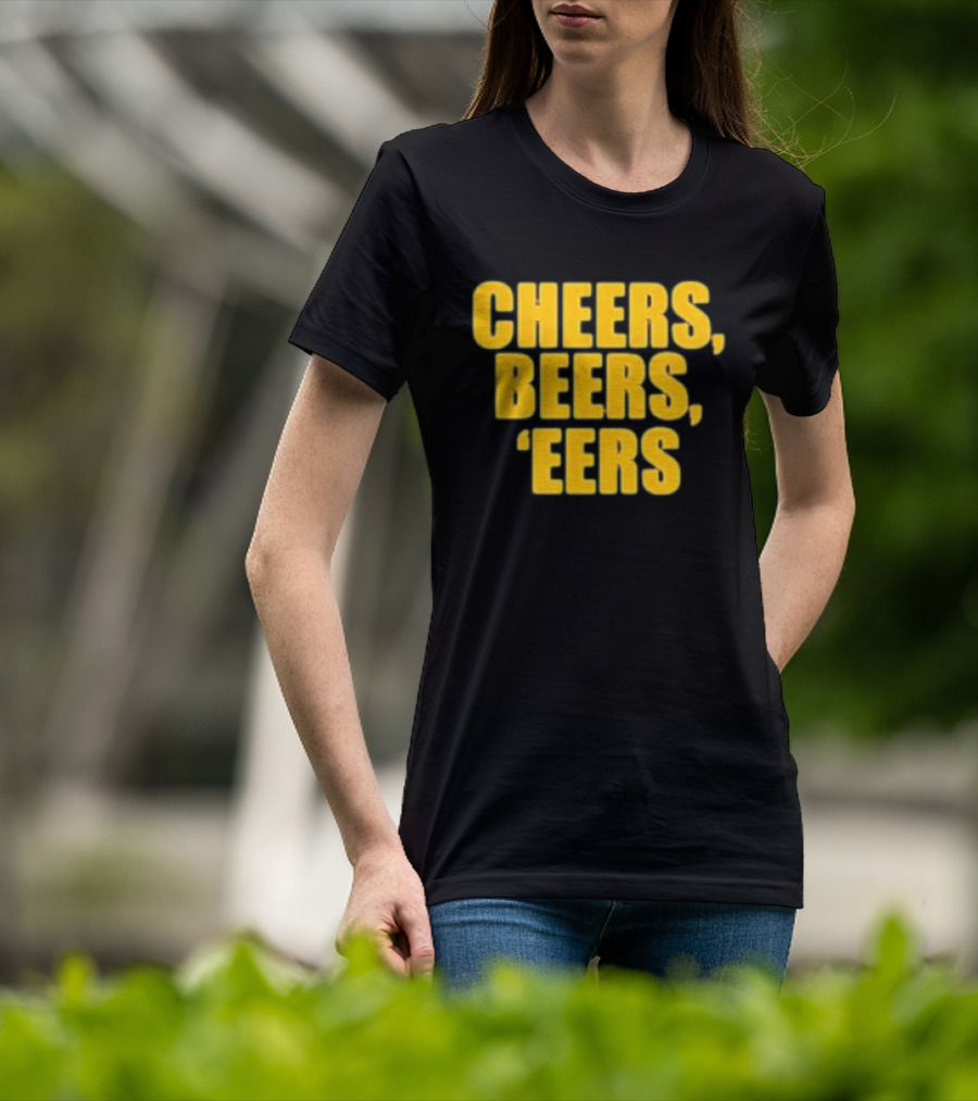 Cheers Beers 'Eers West Virginia Mountaineers NCAA Tailgate Party T-Shirt