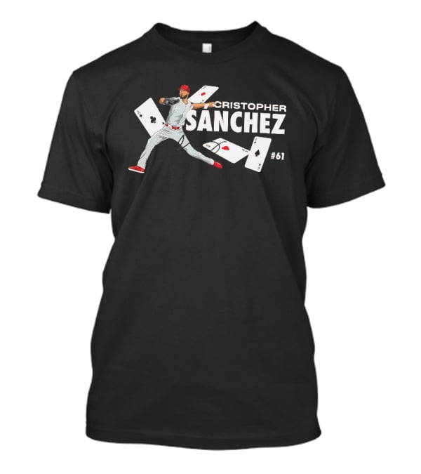 Cristopher Sanchez MLB Players 61 Playing Cards Baseball T-Shirt
