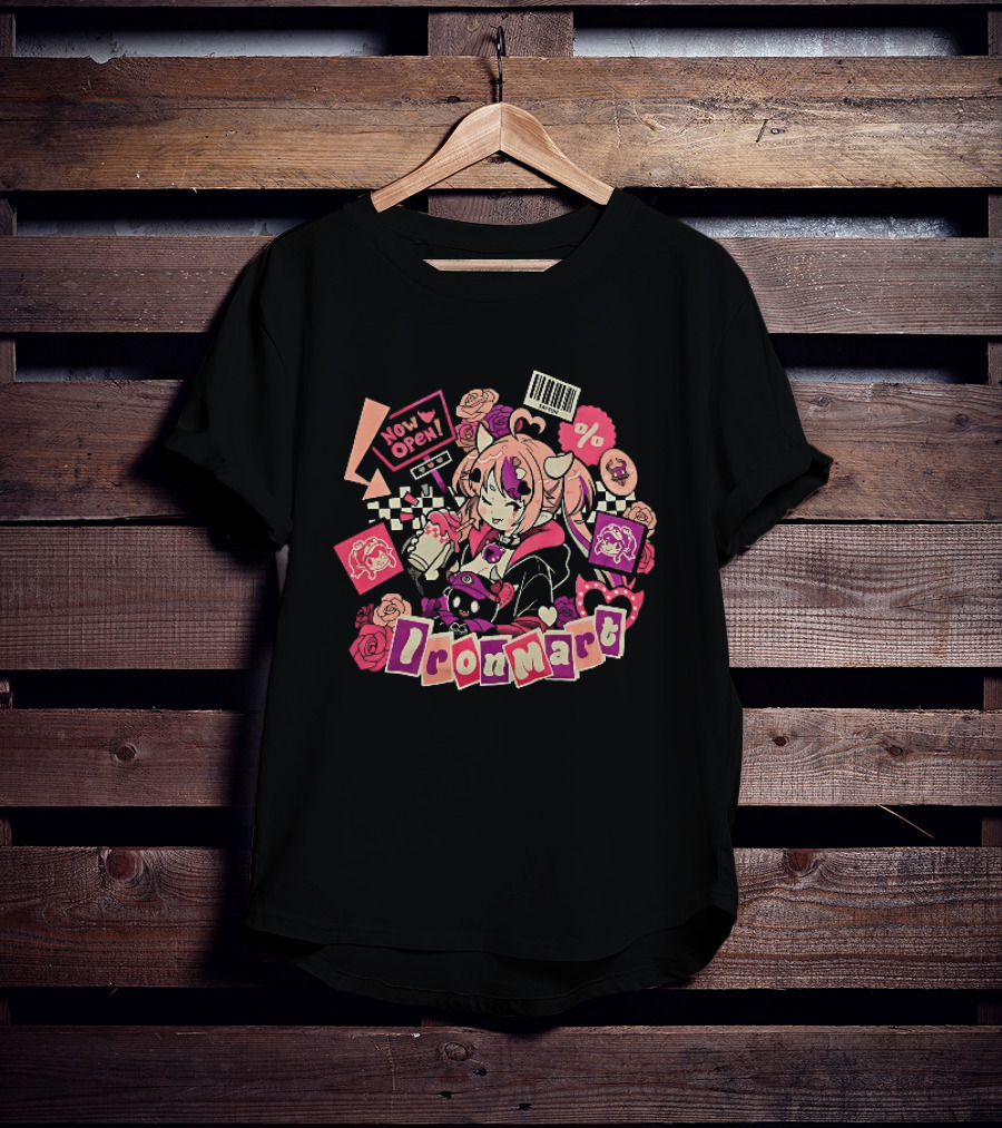 Ironmart Now Open Ironmouse Anime Girl Sale T-Shirt