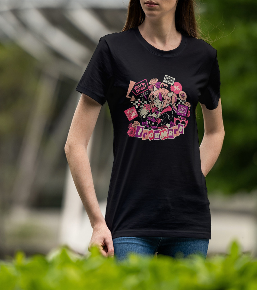 Ironmart Now Open Ironmouse Anime Girl Sale T-Shirt