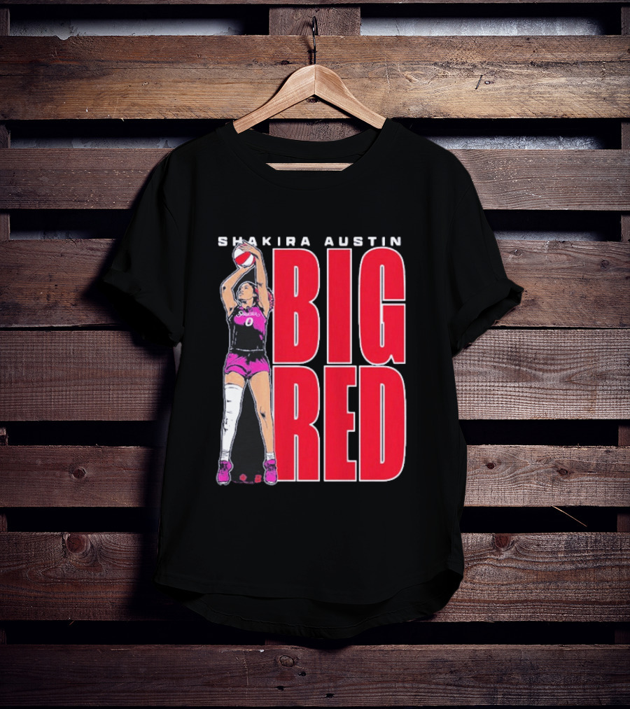 Shakira Austin Big Red Basketball Player T-Shirt