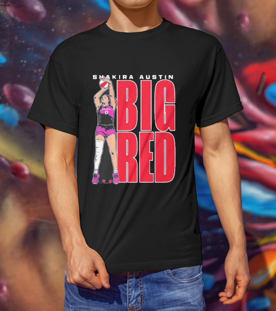 Shakira Austin Big Red Basketball Player T-Shirt