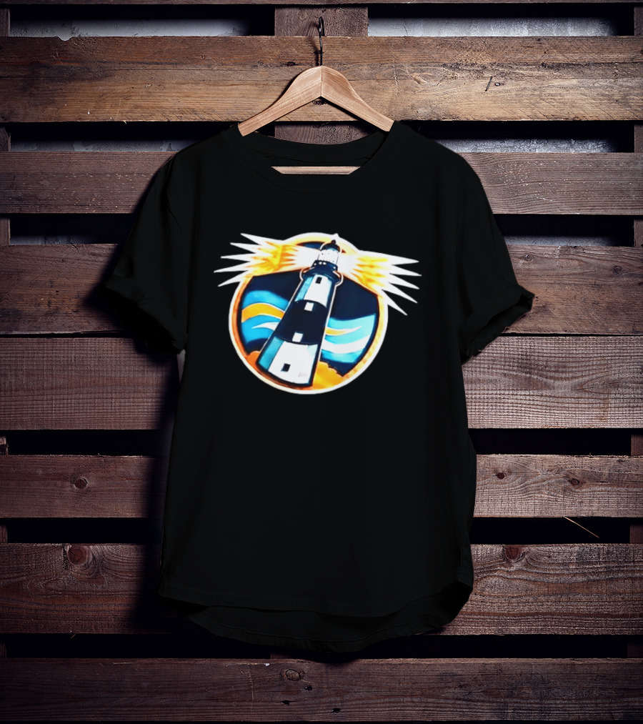 New York Islanders Navy Lighthouse буккаịt Sports Realistic Team Concept T-Shirt
