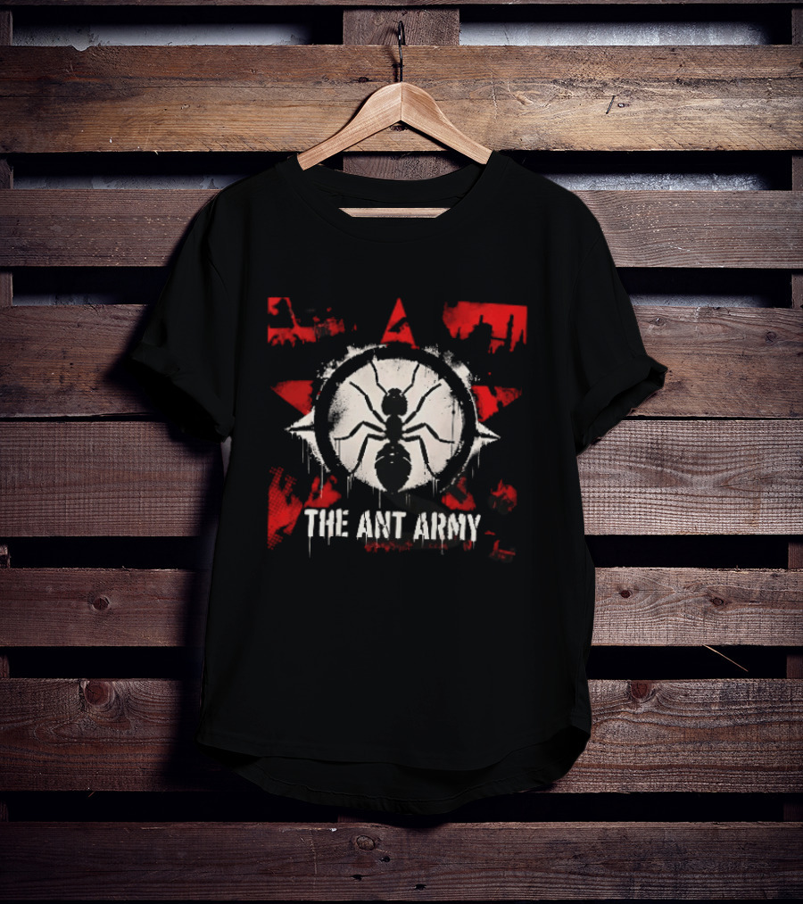 The Ant Army Red Star Grunge T-Shirt