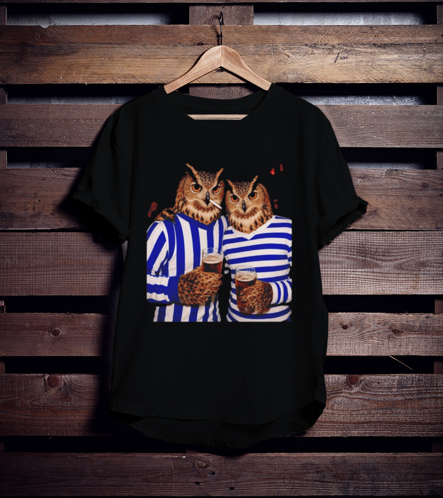 The Owls Night Out Classic Football Smoking Beer Party T-Shirt