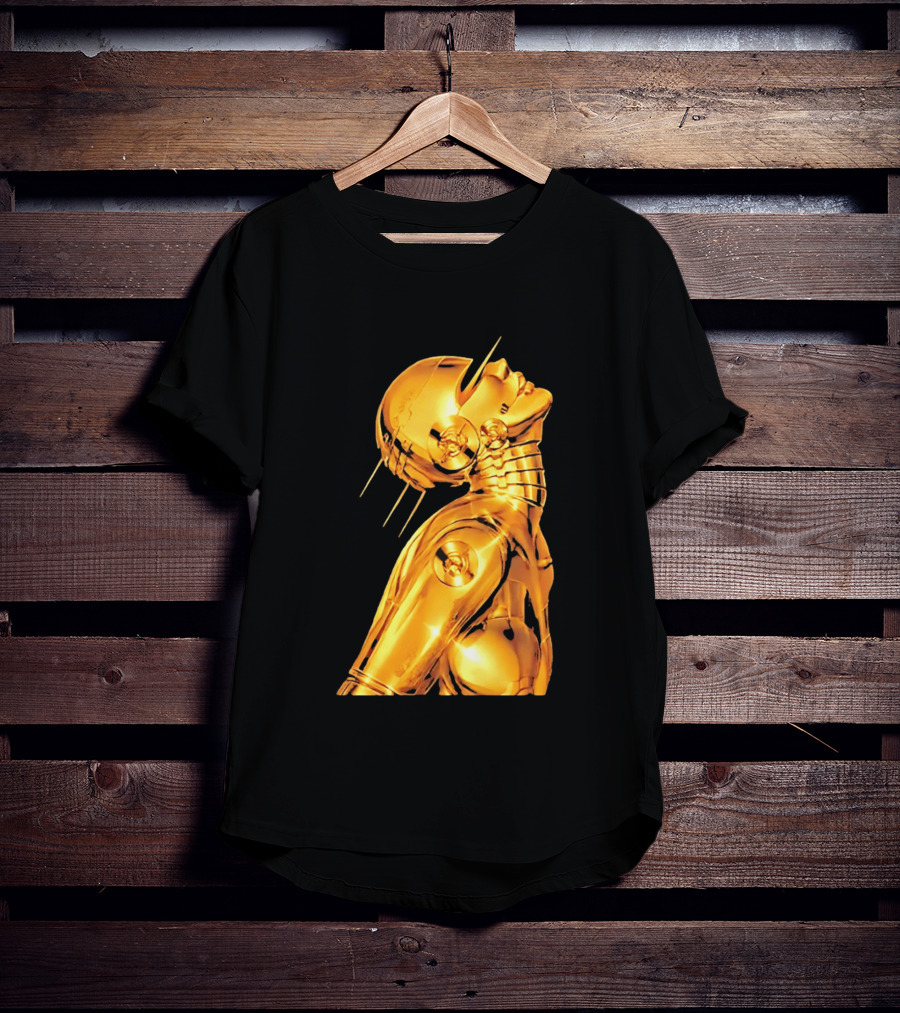 The Weeknd Echoes Of Silence Golden Futuristic Robot T-Shirt