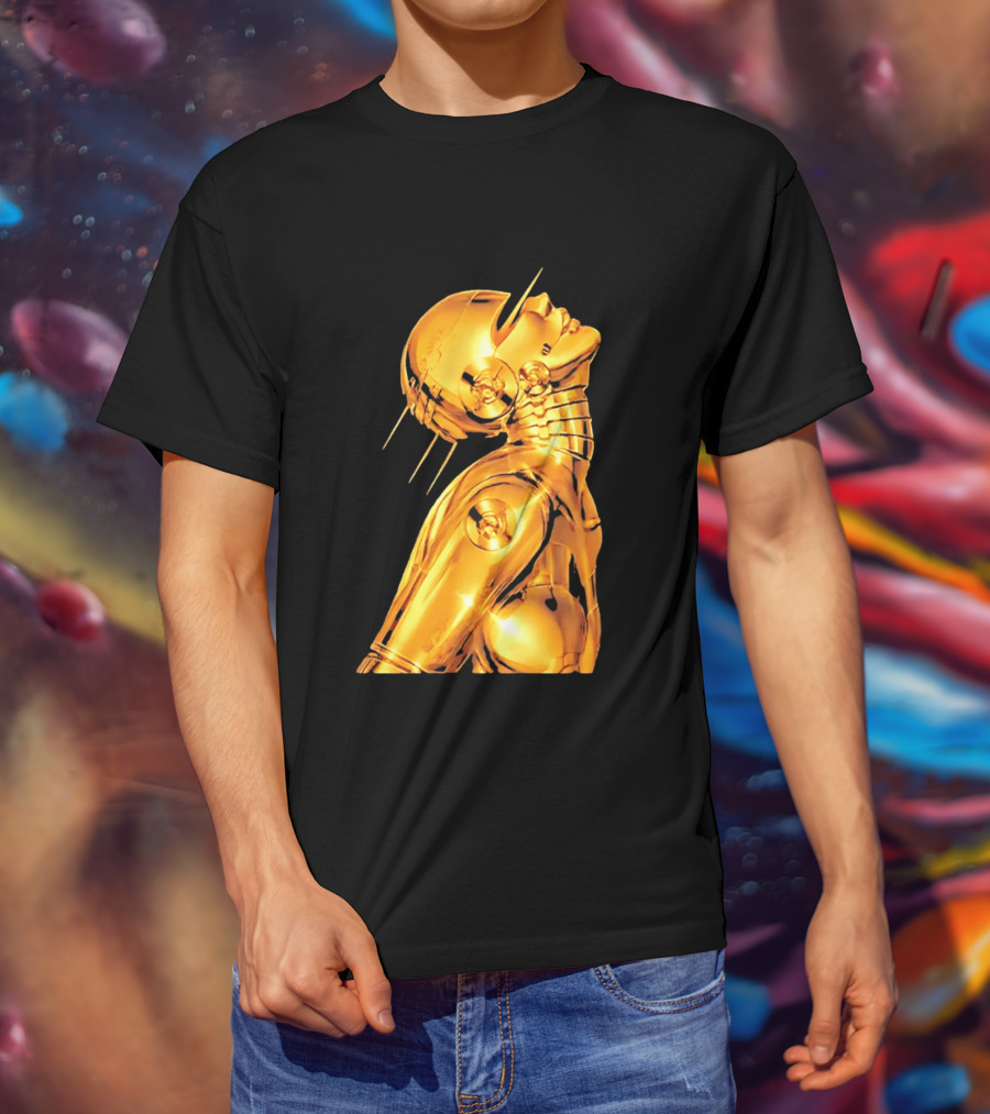 The Weeknd Echoes Of Silence Golden Futuristic Robot T-Shirt