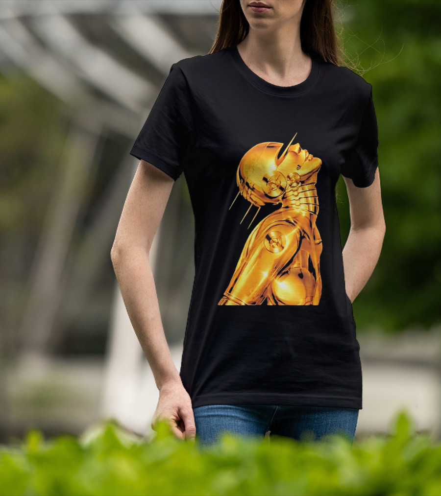 The Weeknd Echoes Of Silence Golden Futuristic Robot T-Shirt